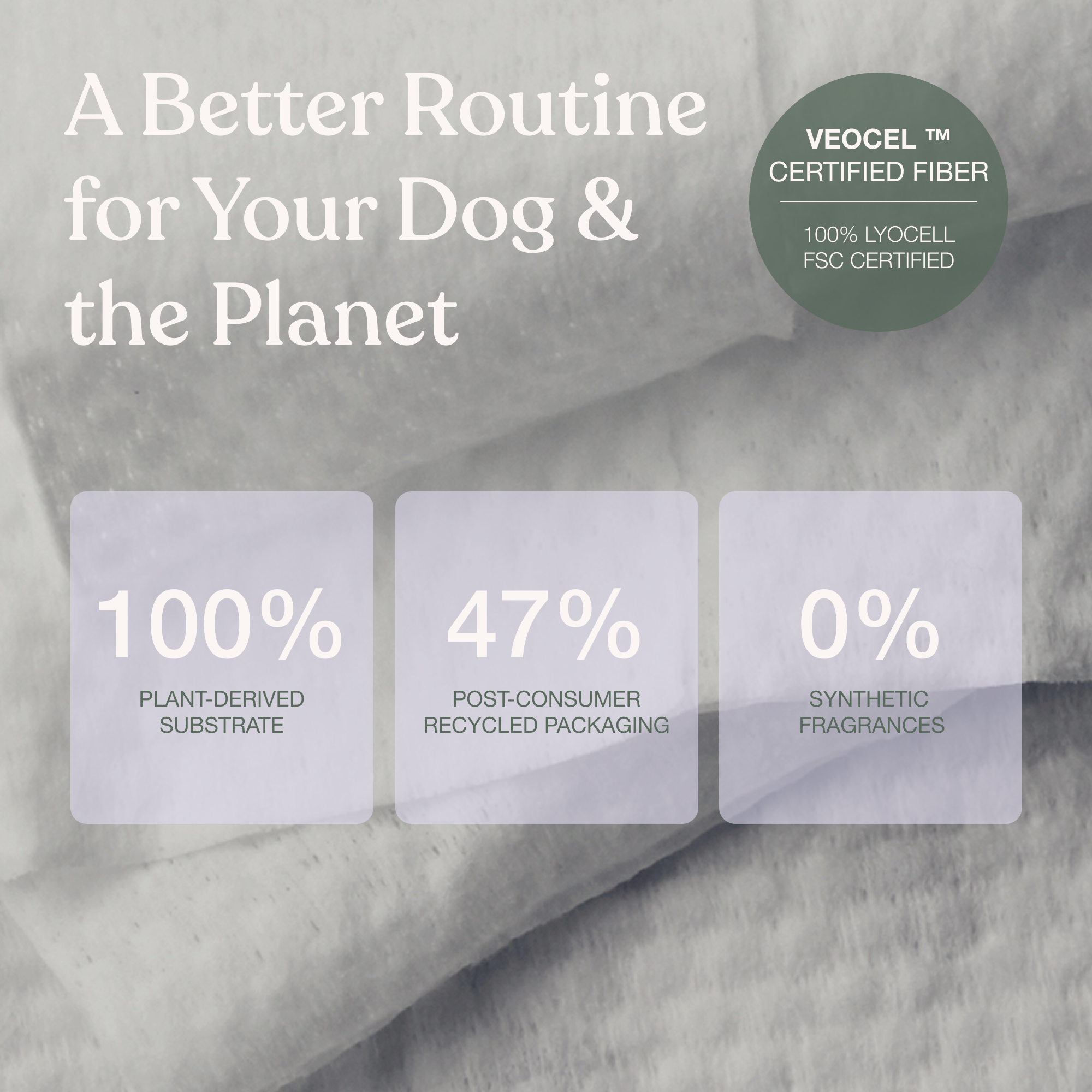 Gentle Cleanse Dog Wipes - 3 Packs of 30