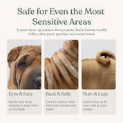 Gentle Cleanse Dog Wipes - 3 Packs of 30
