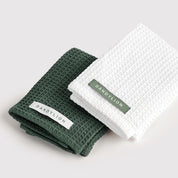 Paw Towel Pack of 2 | Green + White