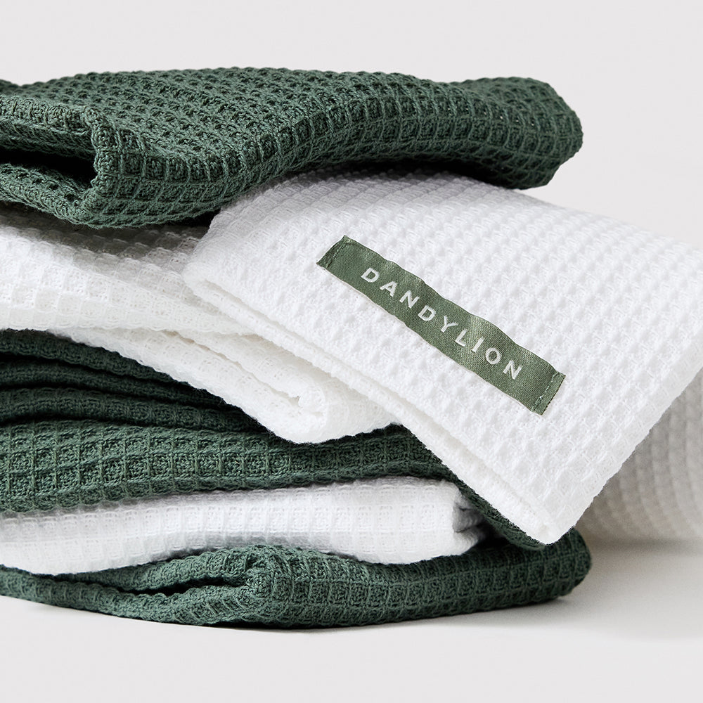 Paw Towel Pack of 2 | Green + White