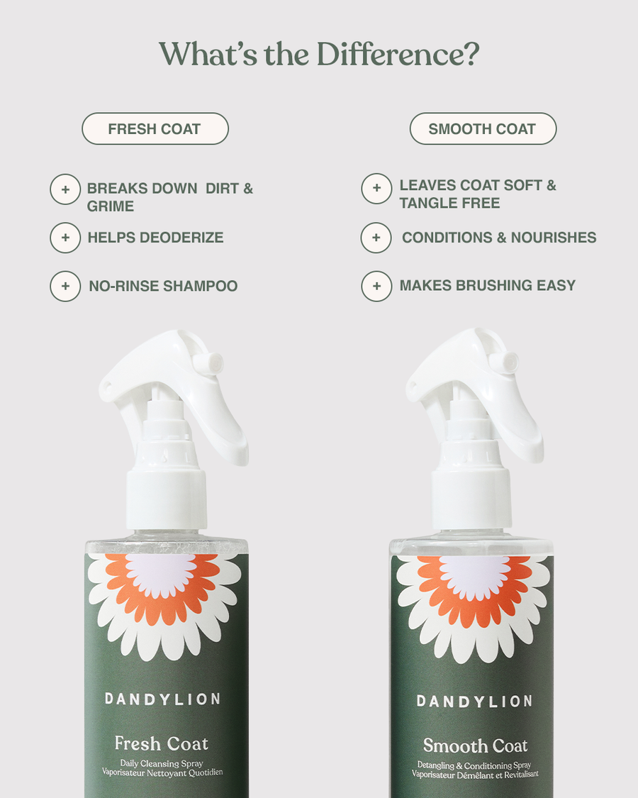 The Fresh + Smooth Kit | Coat Cleansing Spray + Detangling Spray